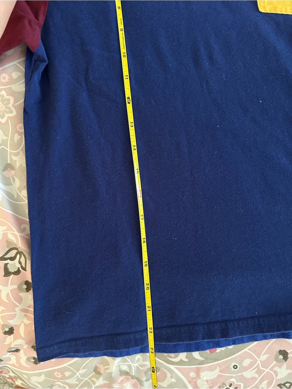 Polo by Ralph Lauren Navy Tee with Orange Trim - Picture 5 of 6